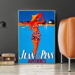 vintage poster antibes juan les pins 1
