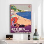 vintage poster antibes 1