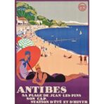 vintage poster antibes 1