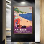 vintage poster antibes 1
