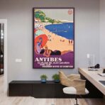 vintage poster antibes 1