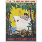 vintage antillen poster
