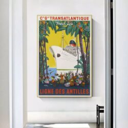 vintage antillen poster