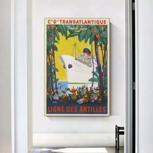 vintage antillen poster