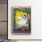 vintage antillen poster