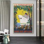 vintage antillen poster