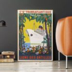 vintage antillen poster