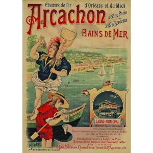 vintage poster arcachon 1