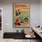 vintage poster arcachon 1