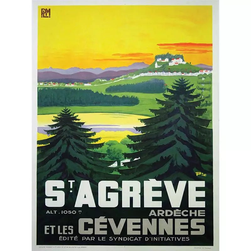 vintage ardeche poster 1 vintage ardeche poster 1