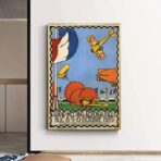 vintage luftfahrtplakat