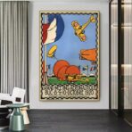 vintage luftfahrtplakat