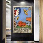vintage luftfahrtplakat