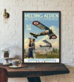 vintage flugzeug poster