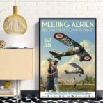 vintage flugzeug poster
