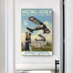 vintage flugzeug poster