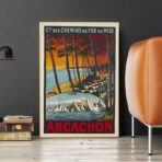 vintage poster bassin darcachon 1