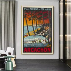 vintage poster bassin darcachon 1