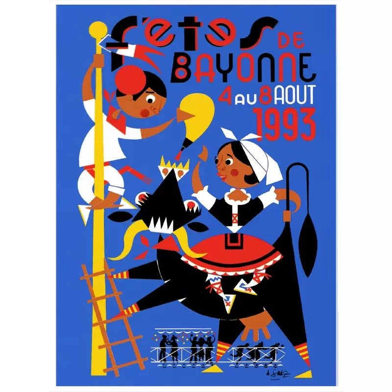vintage poster bayonne 1 vintage poster bayonne 1