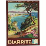 vintage poster biarritz 1
