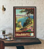 vintage poster biarritz 1