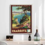 vintage poster biarritz 1