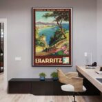 vintage poster biarritz 1