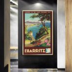 vintage poster biarritz 1