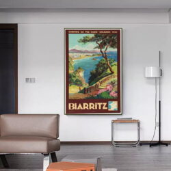 vintage poster biarritz 1