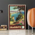 vintage poster biarritz 1