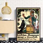 vintage poster burgund