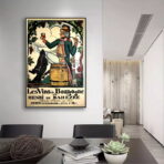 vintage poster burgund