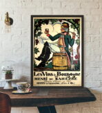 vintage poster burgund