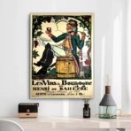 vintage poster burgund
