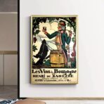 vintage poster burgund