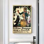 vintage poster burgund