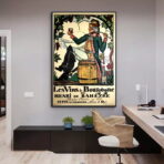 vintage poster burgund