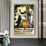 vintage poster burgund