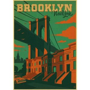 vintage brooklyn poster 1