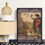 vintage poster brussel