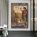vintage poster brussel