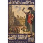 vintage poster brussel