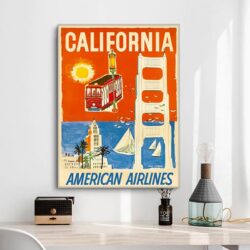vintage kalifornien poster