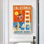 vintage kalifornien poster