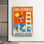 vintage kalifornien poster