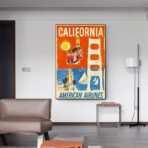 vintage kalifornien poster