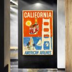 vintage kalifornien poster
