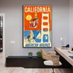 vintage kalifornien poster