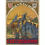 vintage poster carcassonne 1