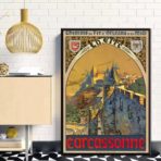 vintage poster carcassonne 1
